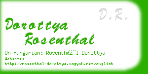 dorottya rosenthal business card